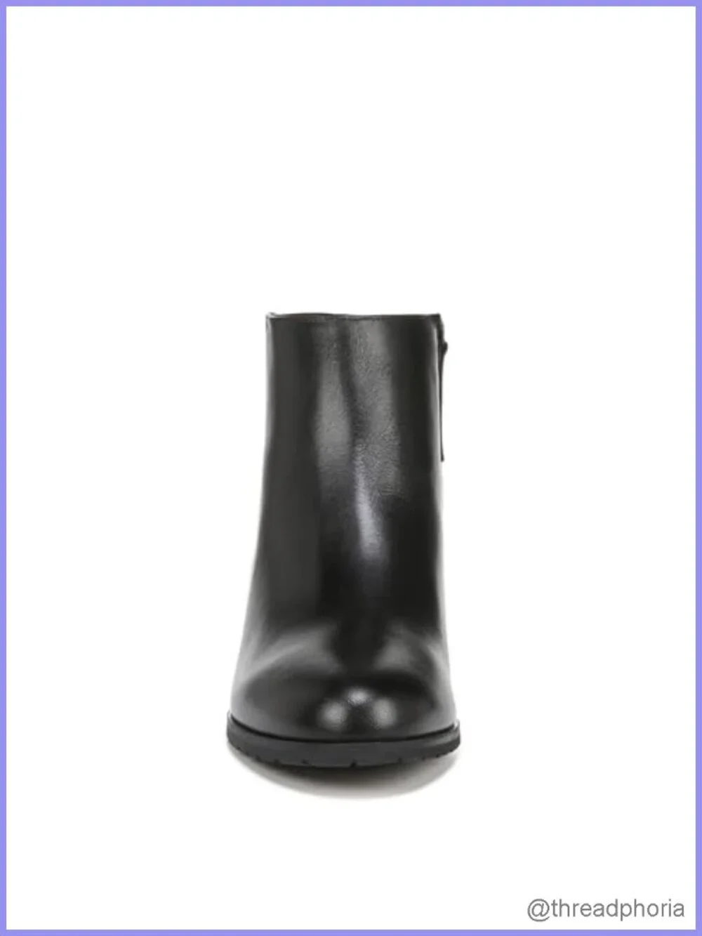 Waterproof Leather Ankle Bootie with Side Zip & Lug Sole